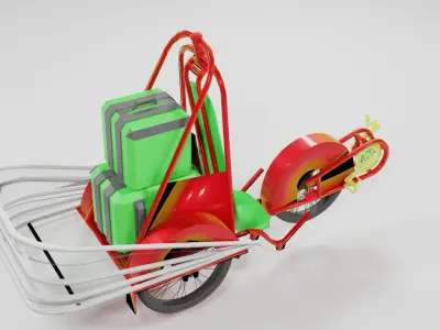 Delivery Trike Concept - JET SNAIL 3D model