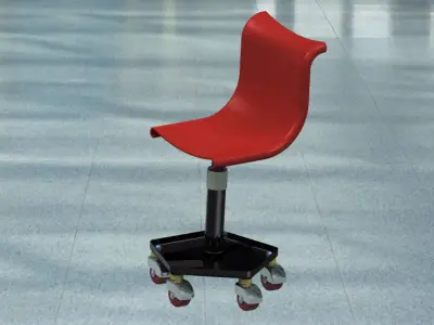 Car repair seat Free 3D model