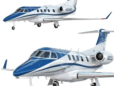 Embraer Phenom 300 aircraft 3D model
