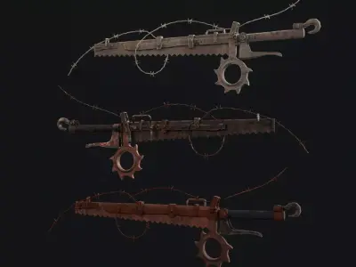 Zombie Saw Low-poly 3D model