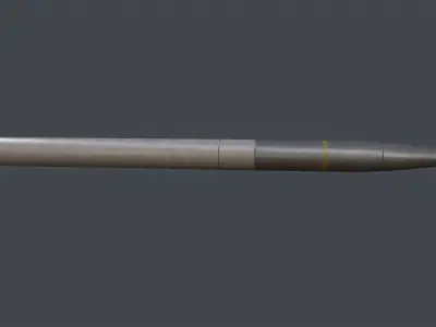 GMRLS-ER missile Low-poly 3D model