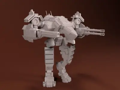 28mm Light Mech Kit - Guardian 3D print model