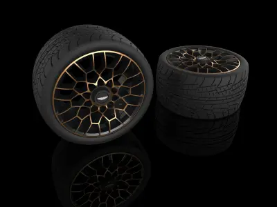 Aston martin valkyrie rims 3D model