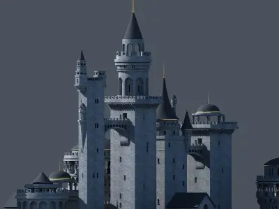 Fantasy Castle 003 3D model
