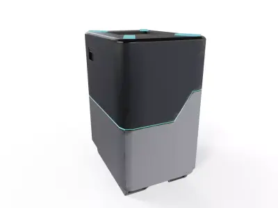 Sci-Fi Storage Loot Crate 04 - PBR Game Ready Low-poly 3D model