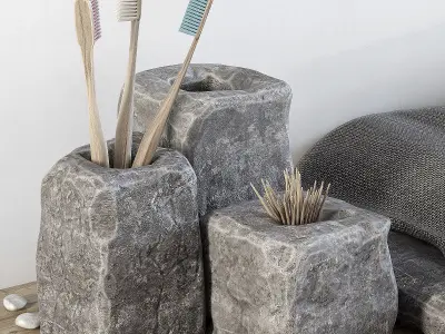 Batroom decor stone soap n2 3D model