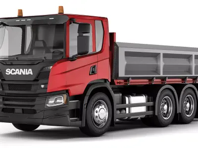 Truck P500 tipper 2018 3D model