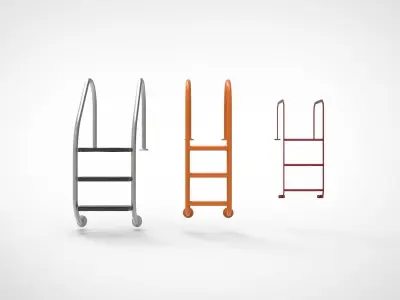 Boat stairs deck 3D model