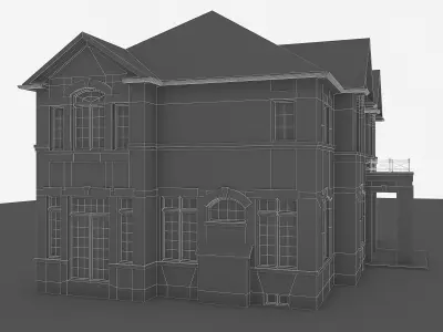 Cottage House 01  Low-poly 3D model