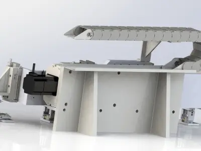 Feeding conveying and rotating module mechanism 3D model