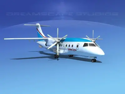 Dornier Do-328-130 Caribbean Air 3D model