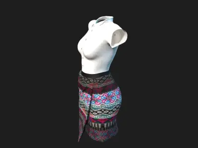 Khaub ncaw clothes 3D model