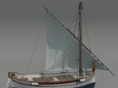 Llaut Spanish Boat 3D model