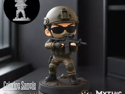 Recon Scout Military STL Model for 3D Printing 3D print model