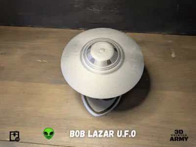 Bob lazar inspired UFO Flying saucer 3D print model