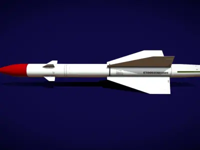 R8RM Missile Low-poly 3D model