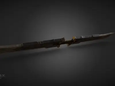 Thanos Infinity Sword Low-poly 3D model