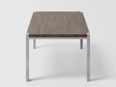 Simple Dining Table Free 3D model
