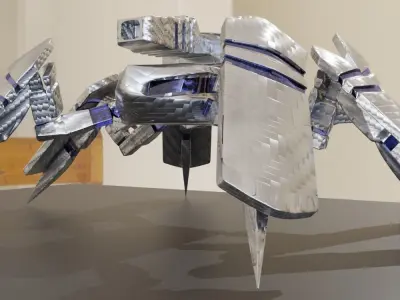 3D model super Spider sci-fi with texture Free 3D model