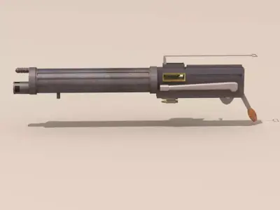 Vickers machine gun 3D model