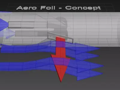 Aero Foil - Airwing Concept 3D model