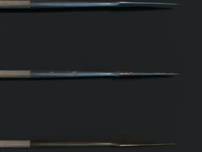 Ancient Macedonian Xyston Lance Low-poly 3D model