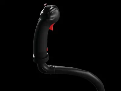 Helicopter Joy Stick Bell 407 Low-poly 3D model