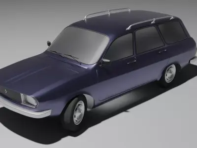 Renault Car Low Detail 3d Model Free 3D model