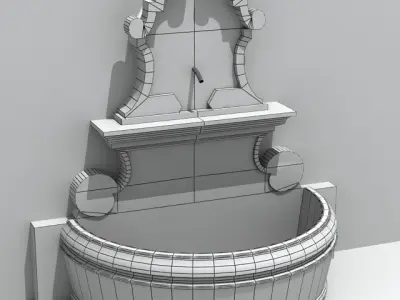 Fountain 01 3D model