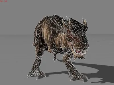 Tyrannosaurs Animal Low-poly 3D model