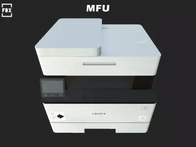 Printer Low-poly 3D model