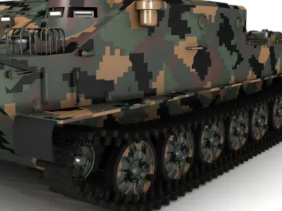 BTR-50 3D Model Collection camouflaged military vehicle 3D model