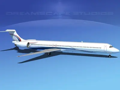 Douglas MD-80 Corporate 2 3D model