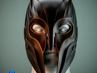 Gladiator Cat Cosplay Mask 3D print model