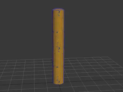 Industrial Road Delineator Free low-poly 3D model