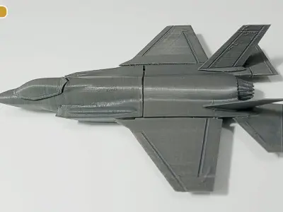 F35 LIGHTNING FIGHTER AIRCRAT STL FILE Scale 1-72 3D print model