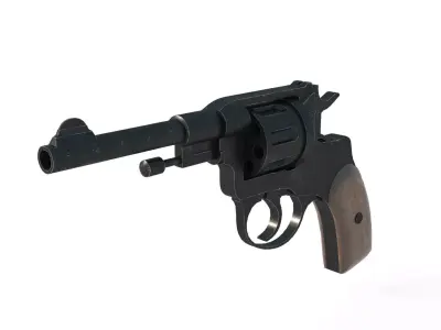 Modern revolver pistol 3D model