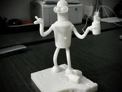 Drinking Bender statue from Futurama TV series 3D print model