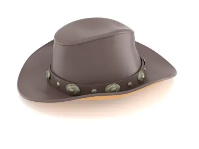 Cowboy Top Hat 3D model