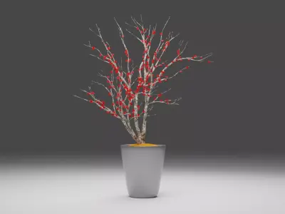 3D Flower Tree Free low-poly 3D model