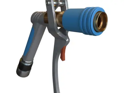 gas station gun 3D model