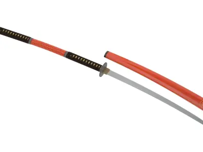 Nagamaki Sword 3D model