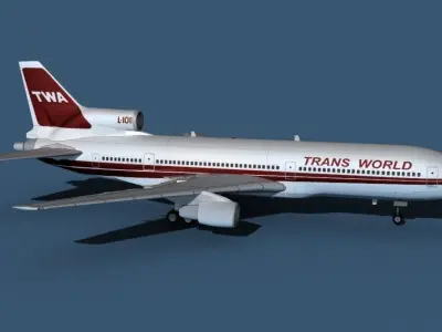 Lockheed L-1011-50 Trans World 2 3D model