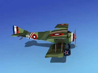 SPAD VII 3D model