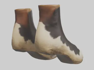Cow Hooves Model 3D model