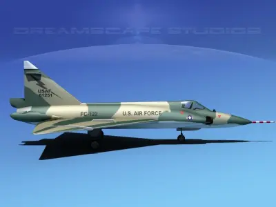 Convair F-102 Delta Dagger V03 USAF 3D model