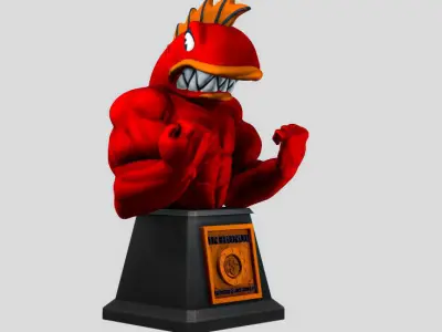 Flying Hellfish 3D print model