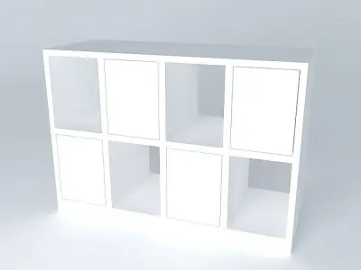 kids bookshelf, estante infantil Free 3D model