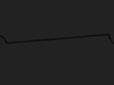 Double sided crook 3D model