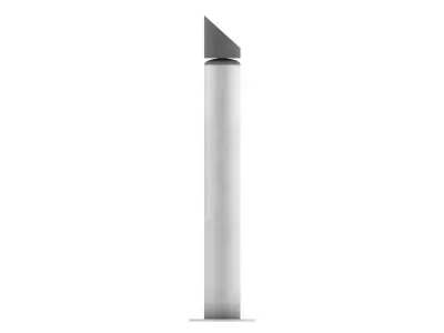 Stainless Steel Bollard with Sloped Top 3D model